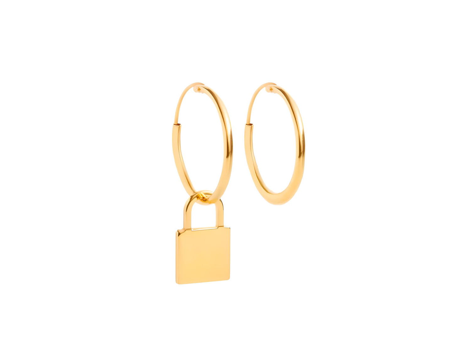 Pendientes Candado Oro