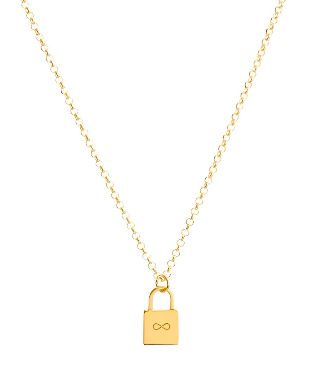 Gold Padlock Necklace
