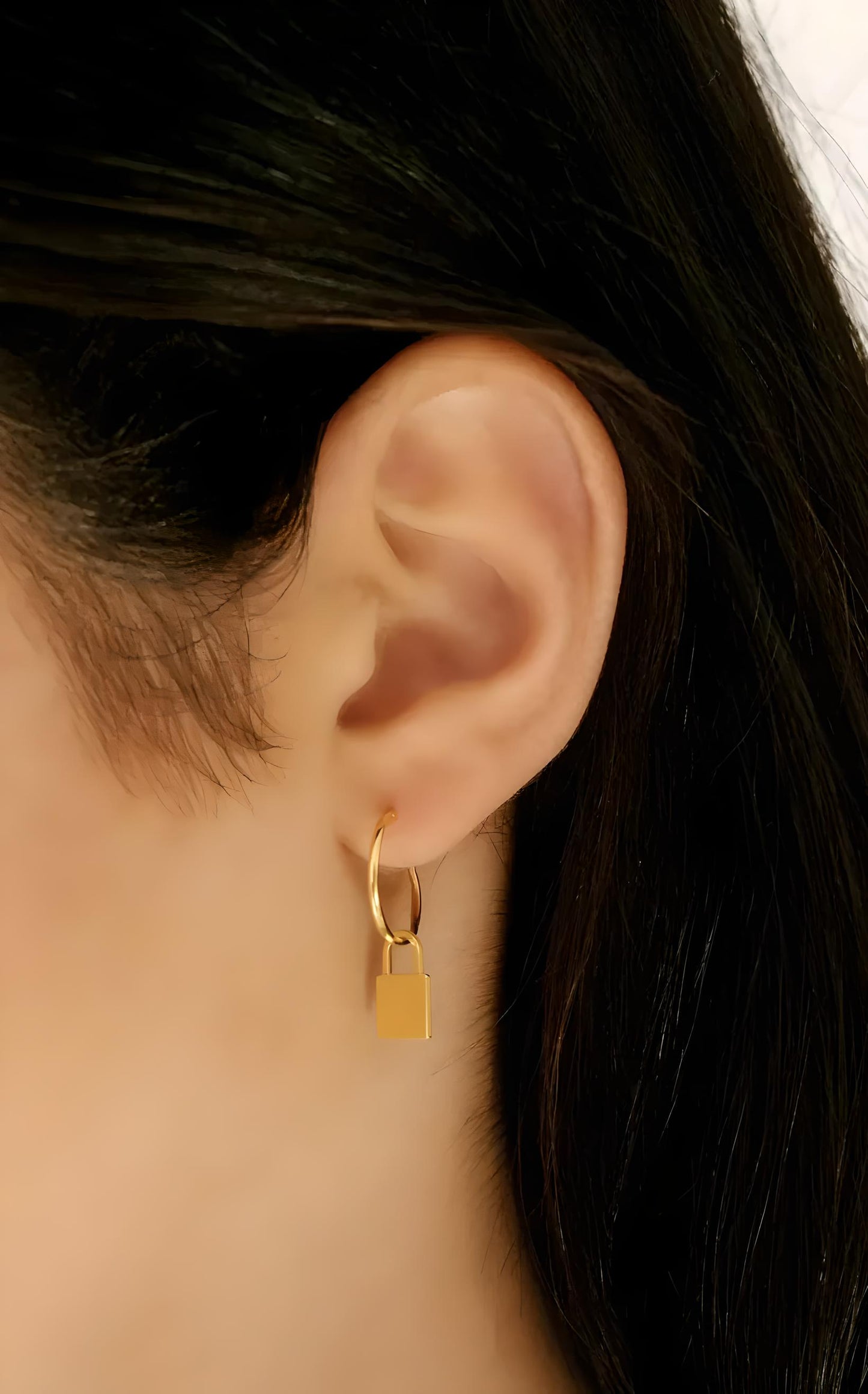 Pendientes Candado Oro