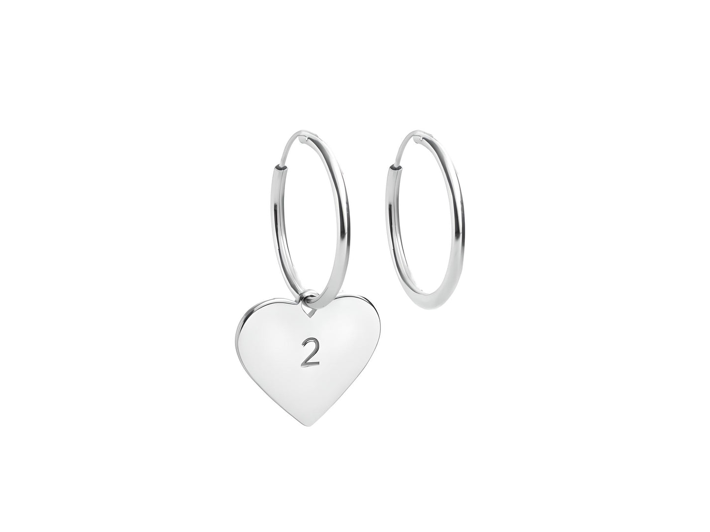 Pendientes Corazón Plata