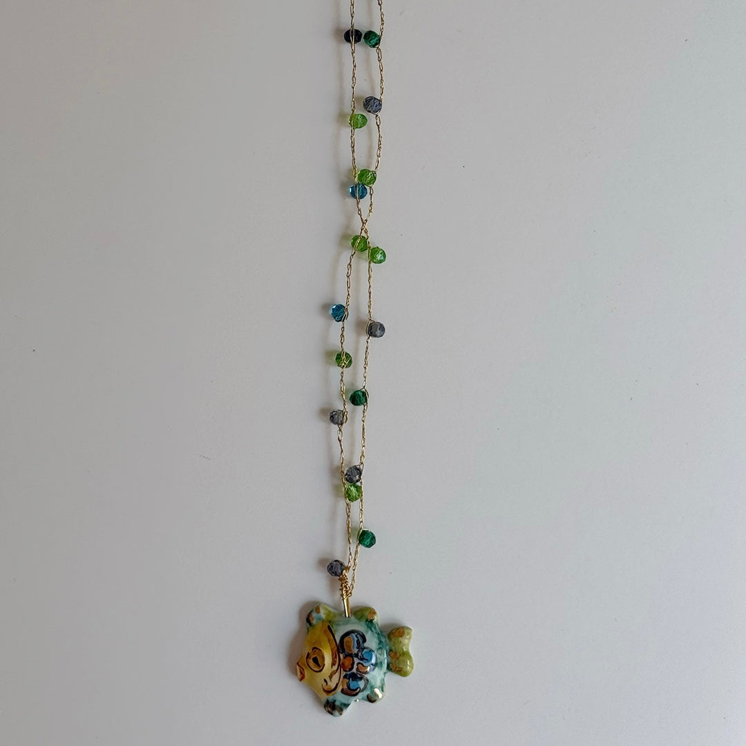 Green Fish Necklace