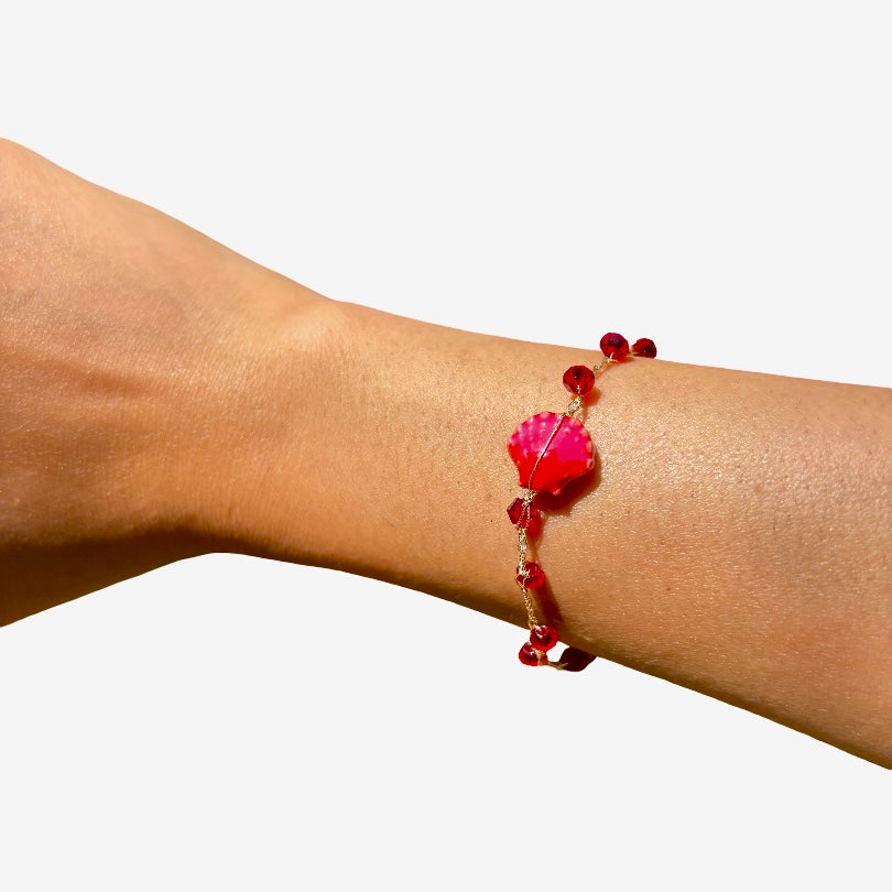 Pulsera Concha Roja
