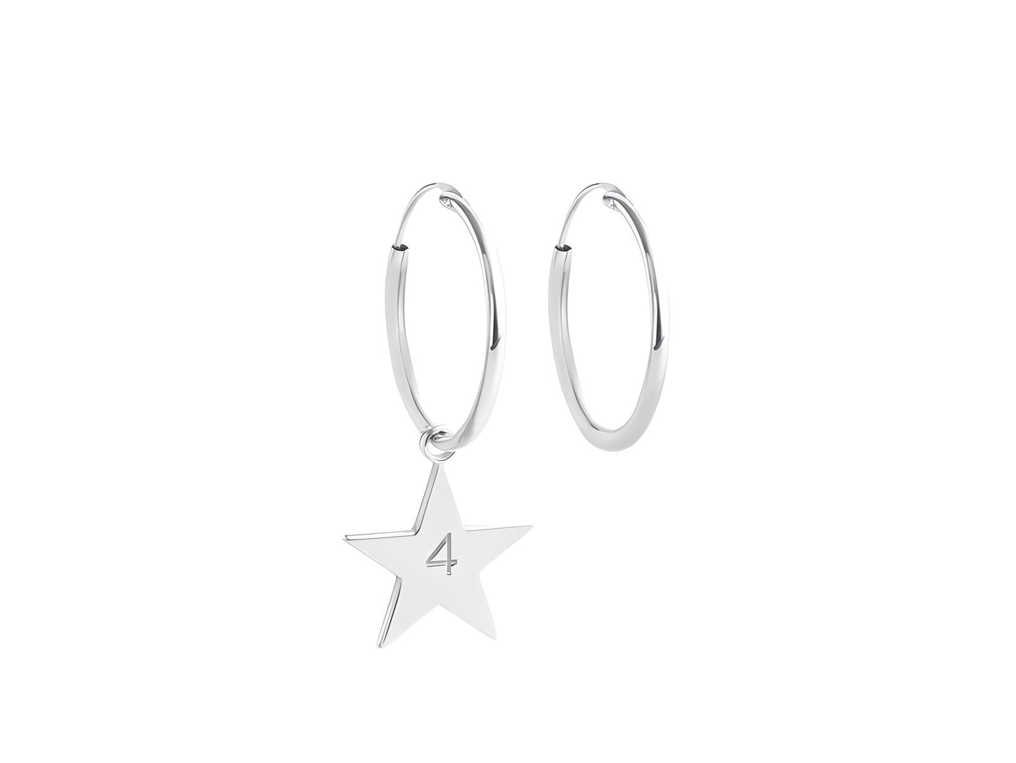 Pendientes Estrella Plata