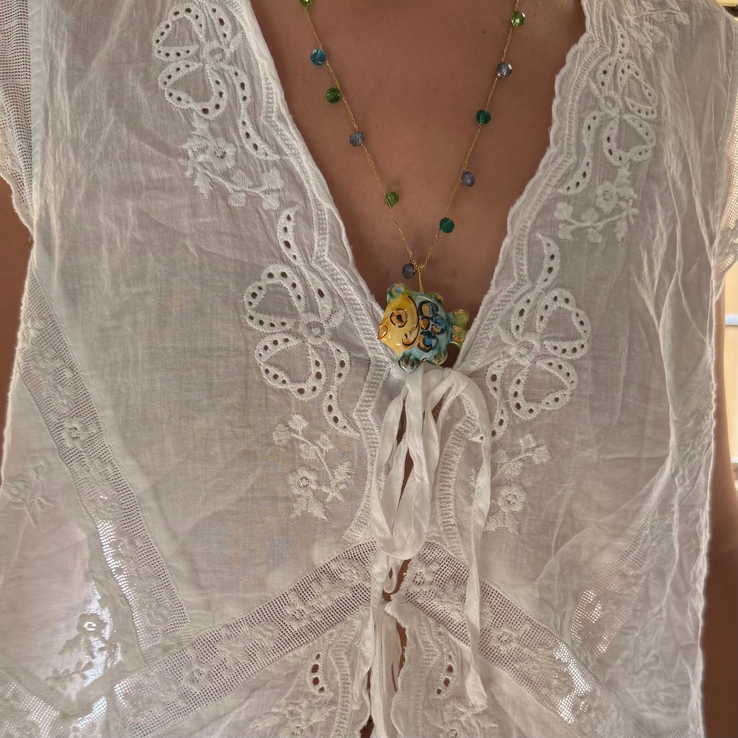 Green Fish Necklace