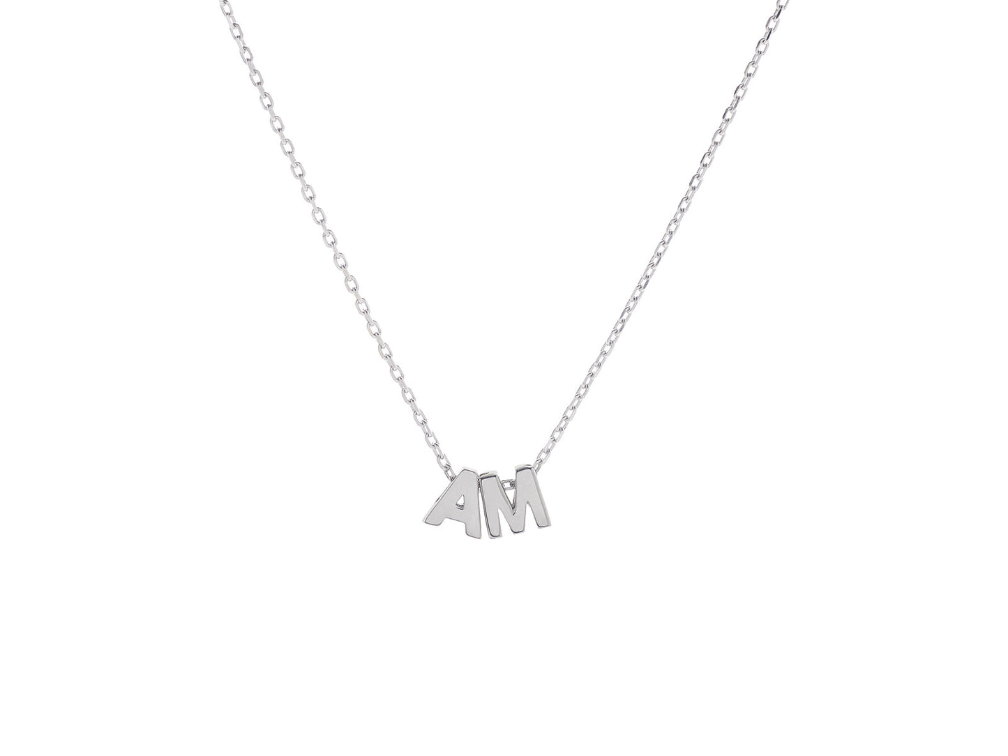 Collar Iniciales Plata