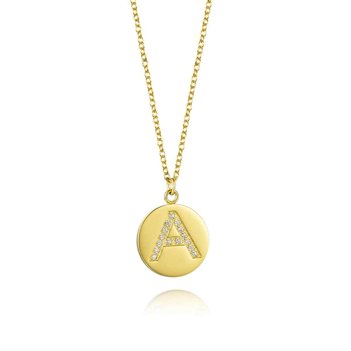 Collar Placa Inicial Circonitas