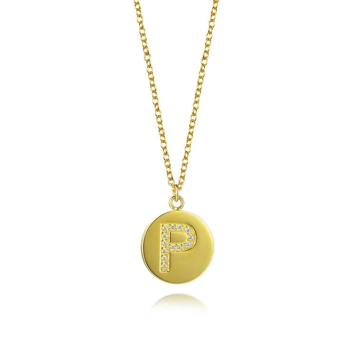 Collar Placa Inicial Circonitas