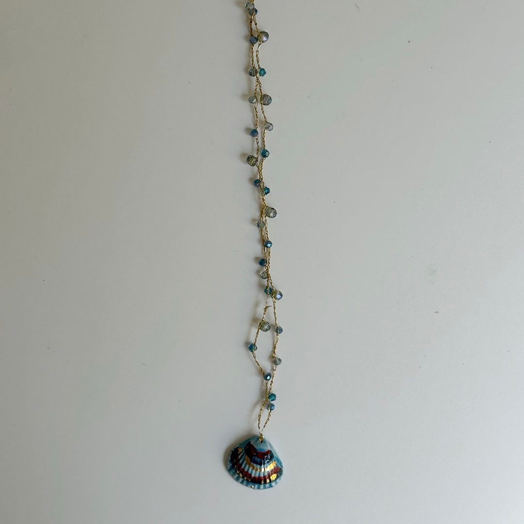 Blue Shell Necklace