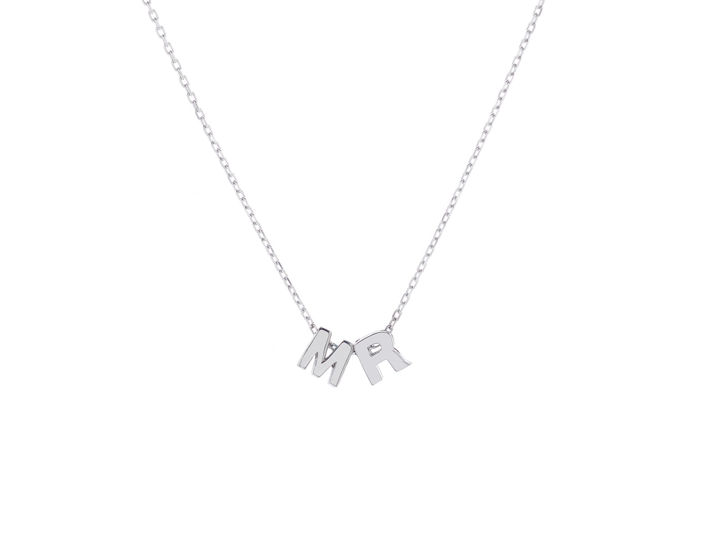 Collar Iniciales Plata