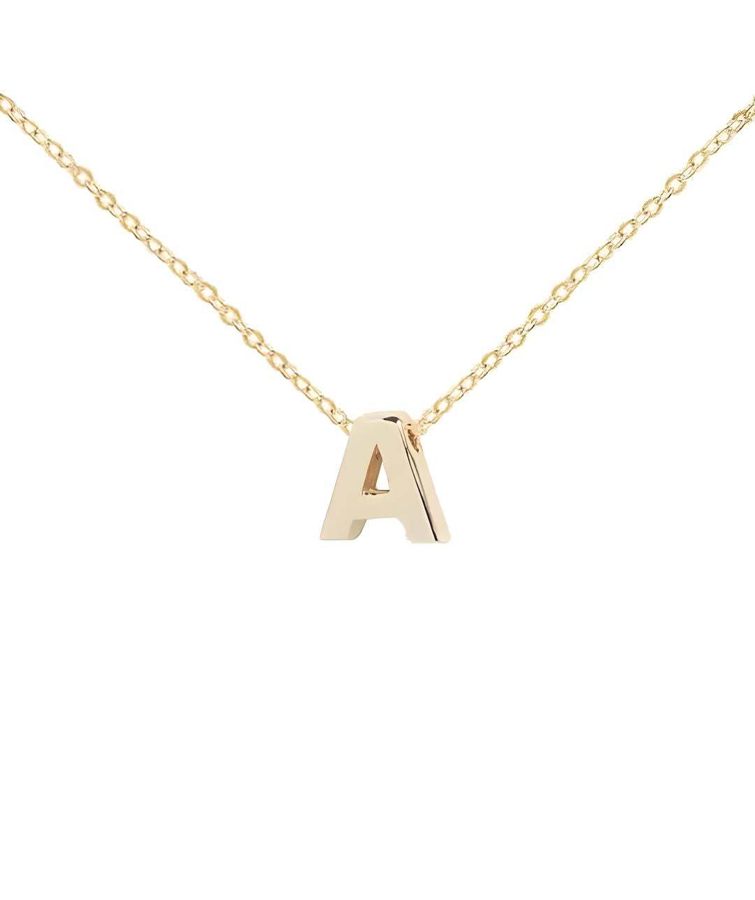 Collar Inicial Oro 18k