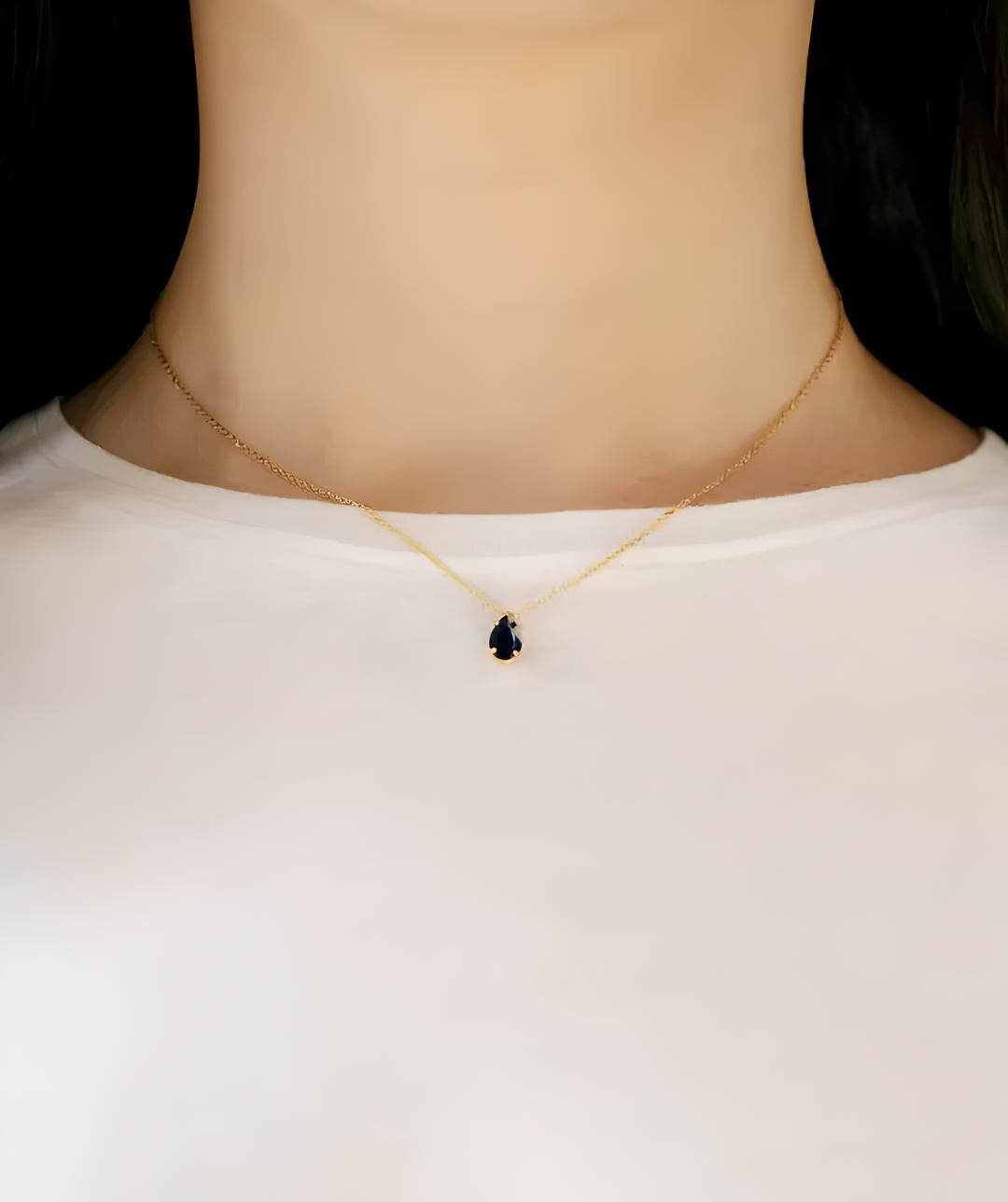 Collar Lágrima Azul