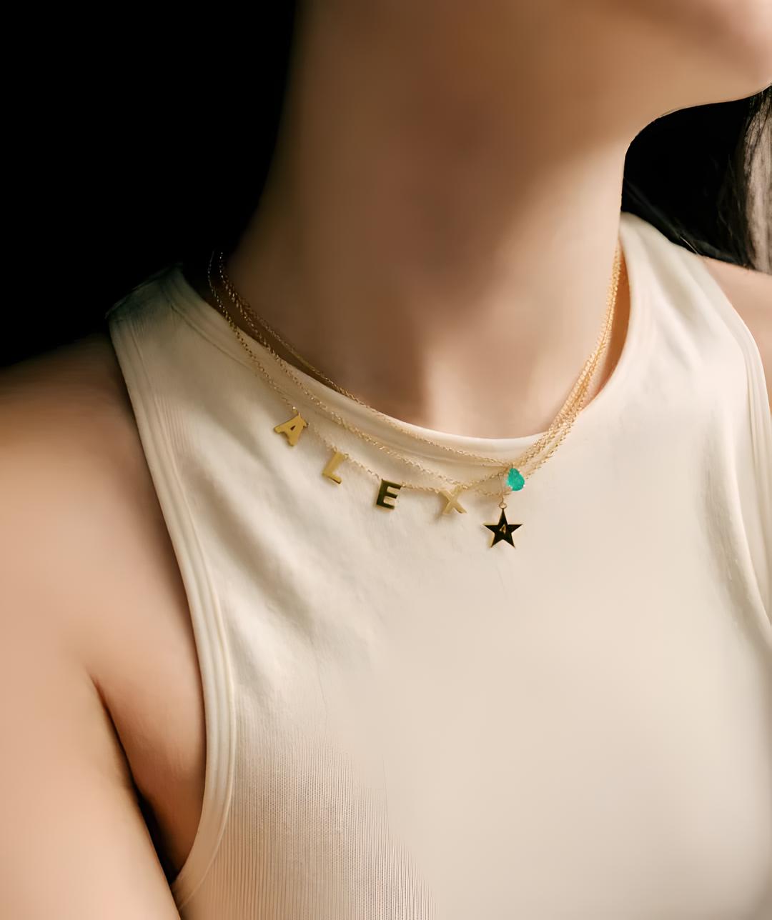 Collar Lágrima Verde