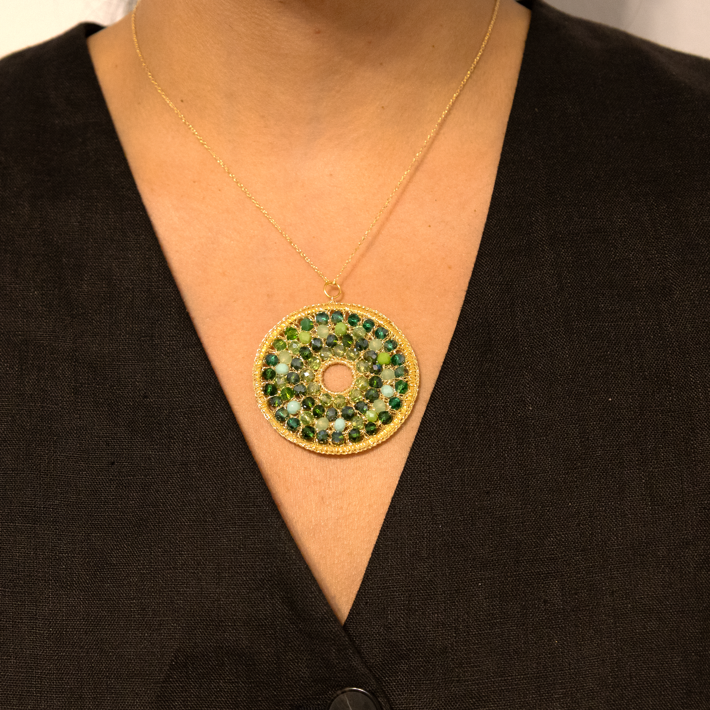 Collar Aura Esmeralda