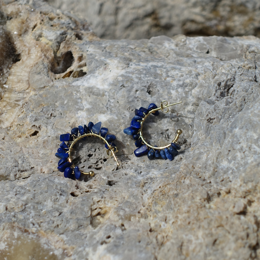 Blue Stone Earrings