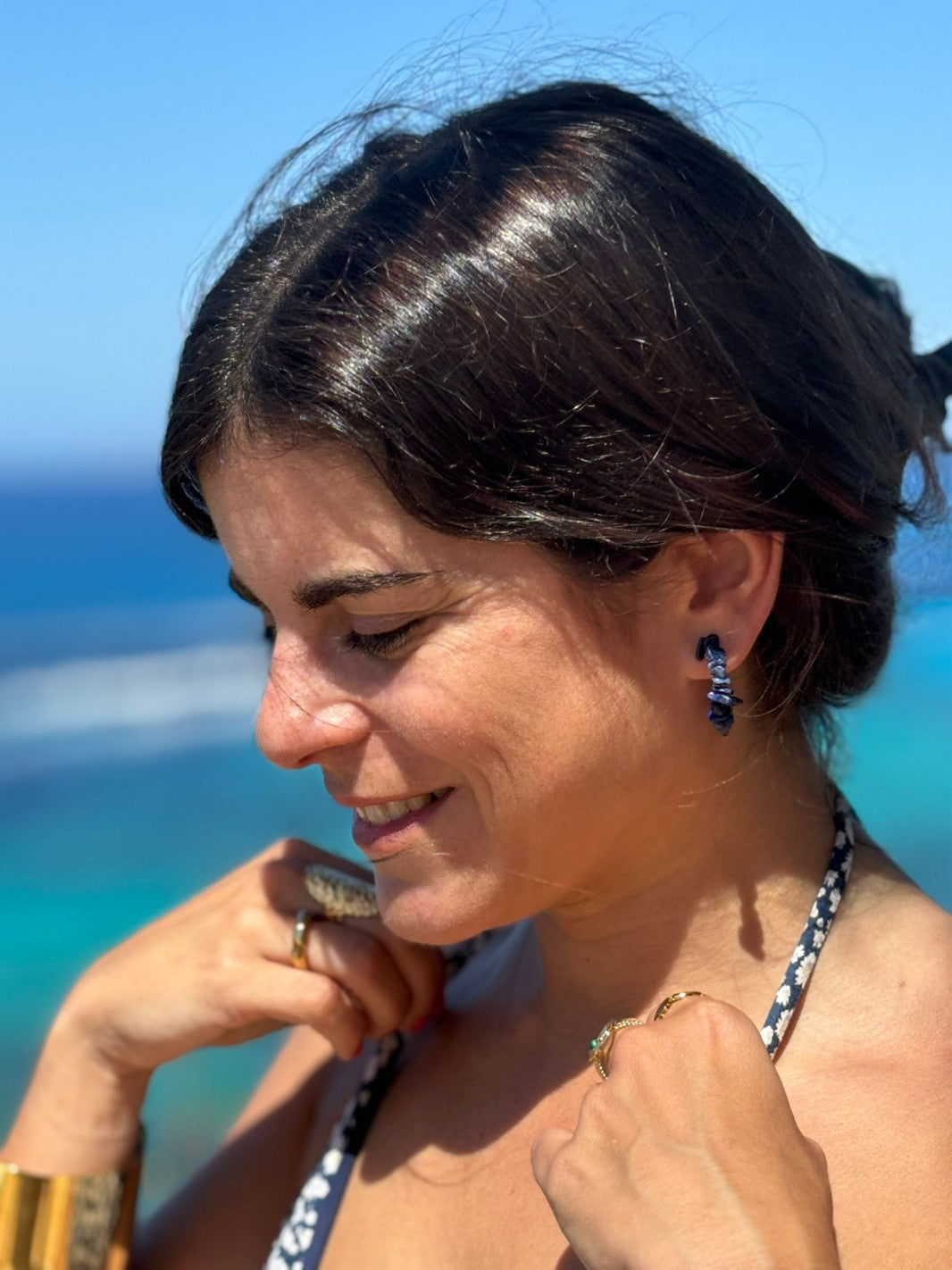 Blue Stone Earrings