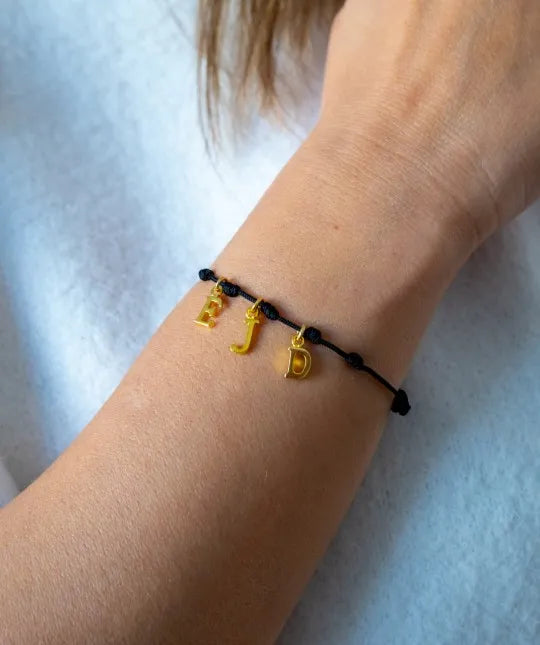 Pulsera 3 Iniciales Oro