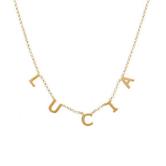 18k Gold Name Necklace