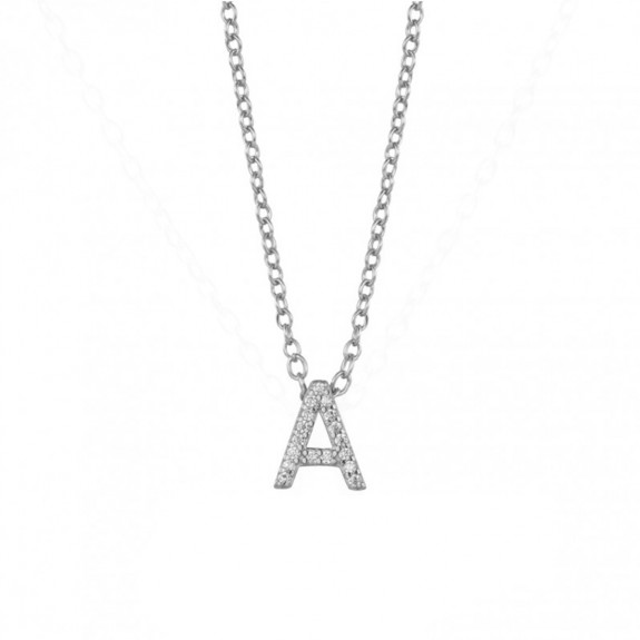 Silver Initial Necklace...