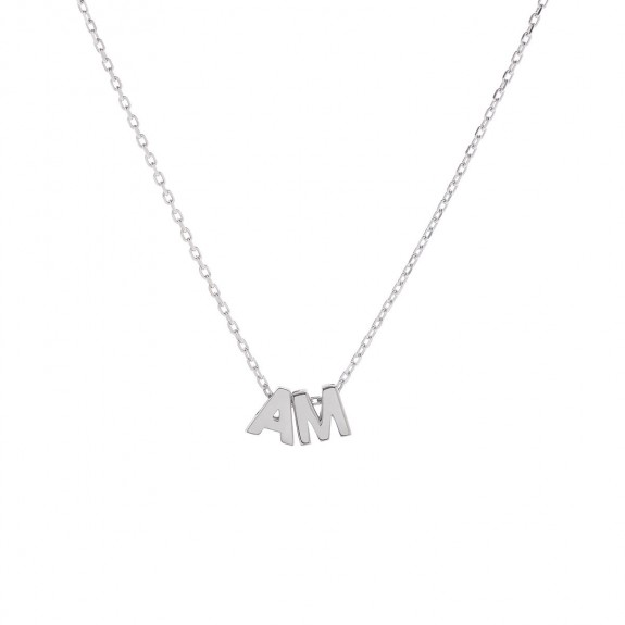 Silver Initials Necklace