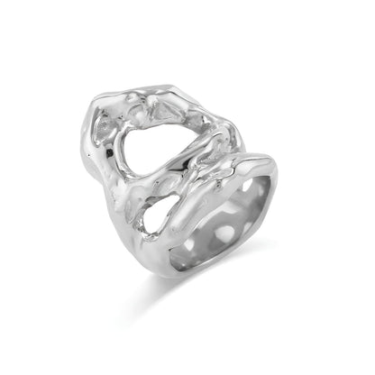 Rough Silver Ring