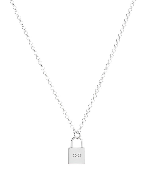 Silver Padlock Necklace