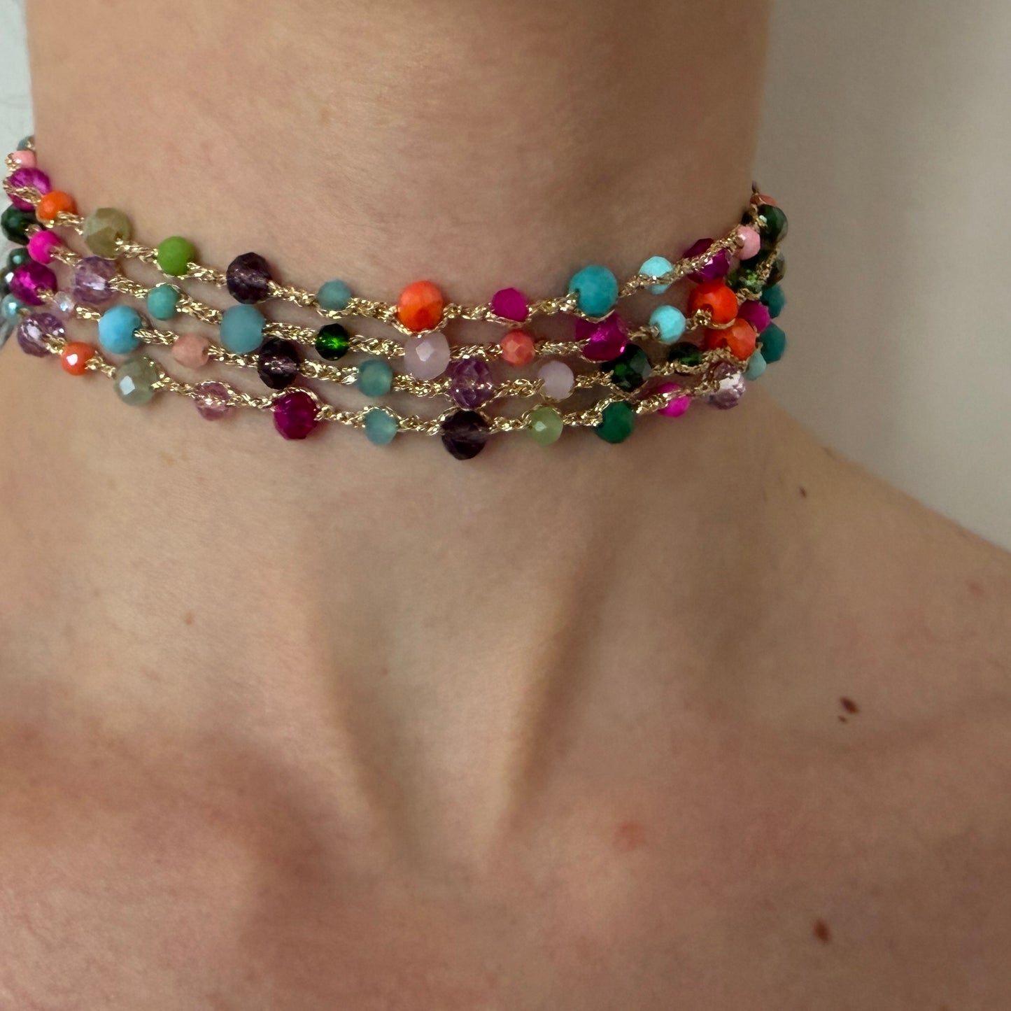 Collar Borlas Multicolor *preorder