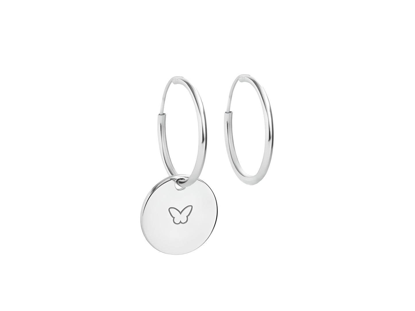 Silver Medal Earrings
