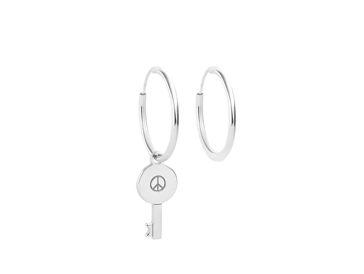 Pendientes Llave Plata