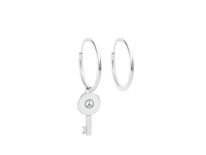 Pendientes Llave Plata