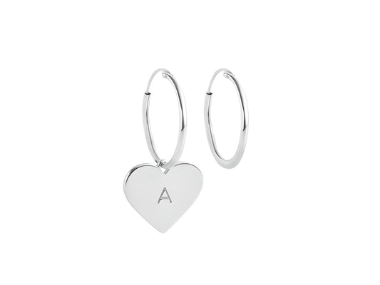 Silver Heart Earrings