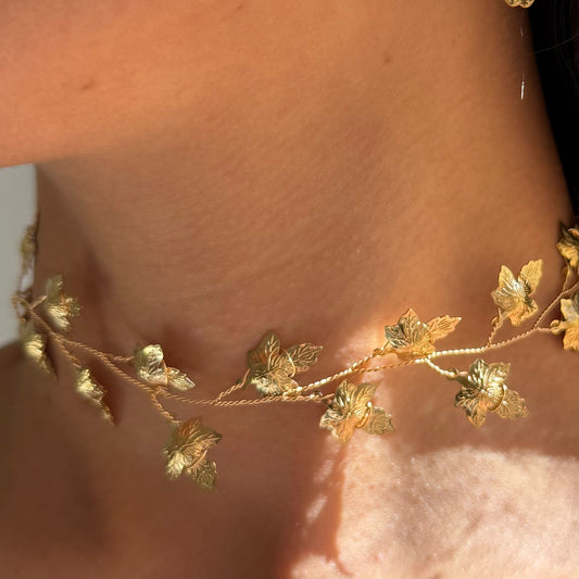 Chocker Golden Leaves