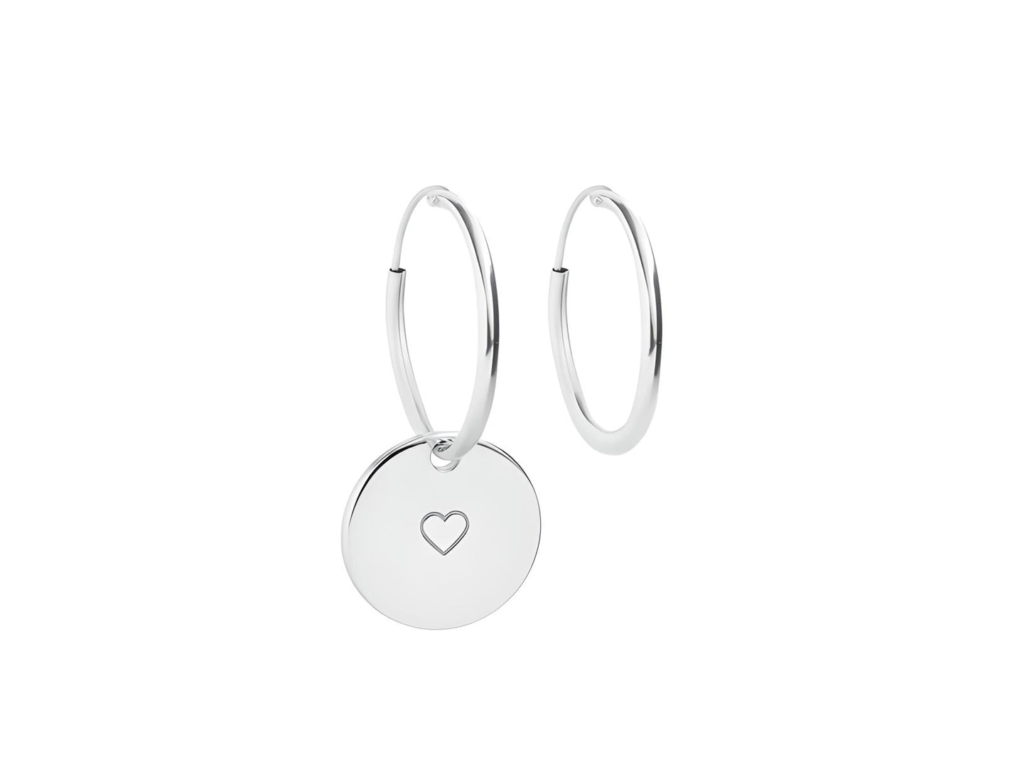 Silver Medal Earrings