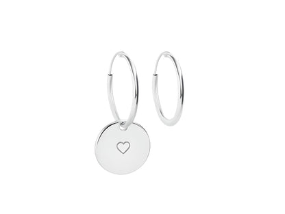 Silver Medal Earrings