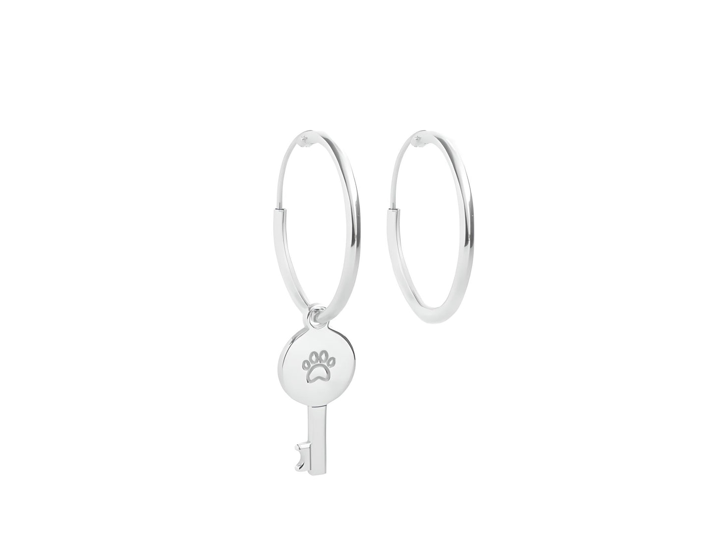 Pendientes Llave Plata