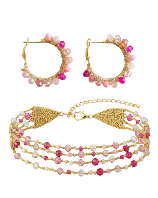 Burgundy Drop Earrings 