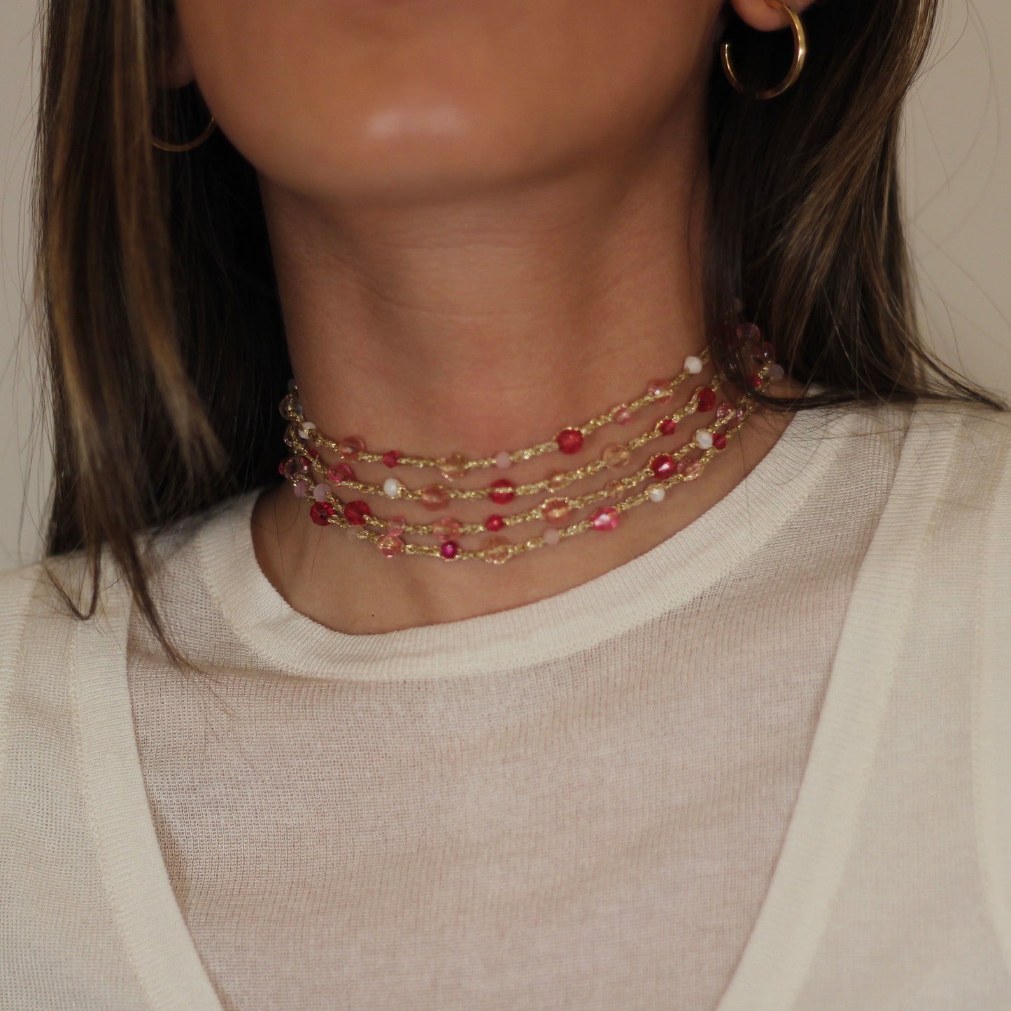 Pink Tassel Necklace *pre-order