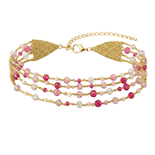Collar Borlas Rosa *preorder