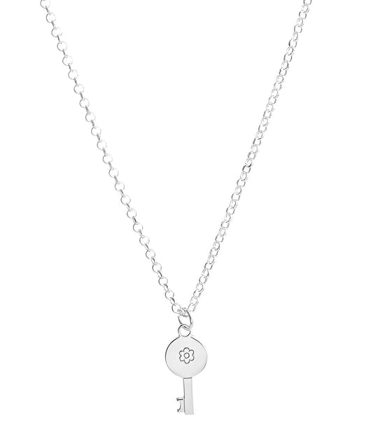 Silver Key Necklace