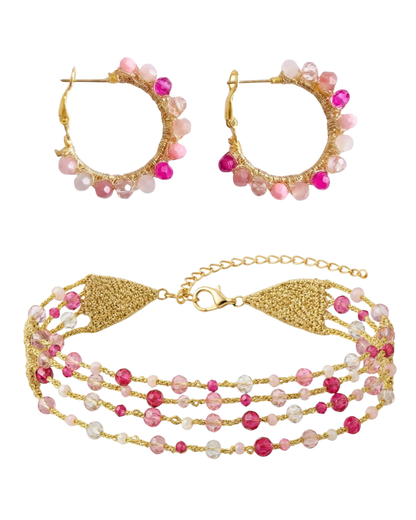 Burgundy Drop Earrings 