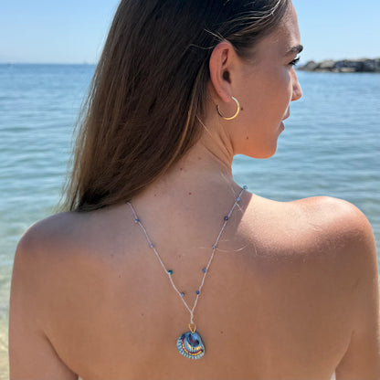 Blue Shell Necklace
