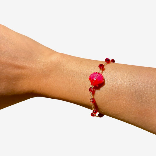 Pulsera Concha Roja
