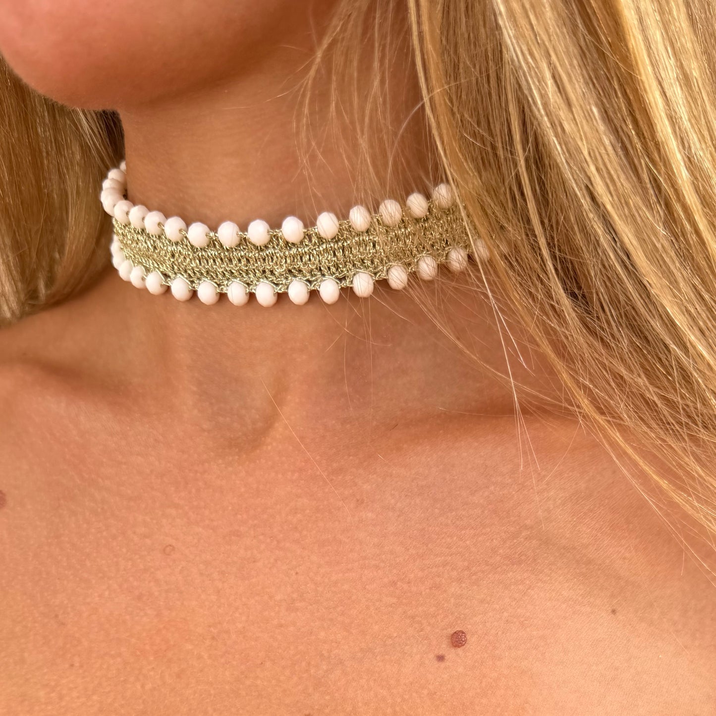 Ivory Double Tassel Necklace *preorder