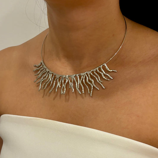 Silver Fire Necklace