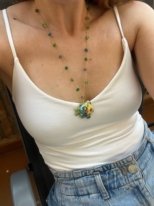 Collar Pez Verde