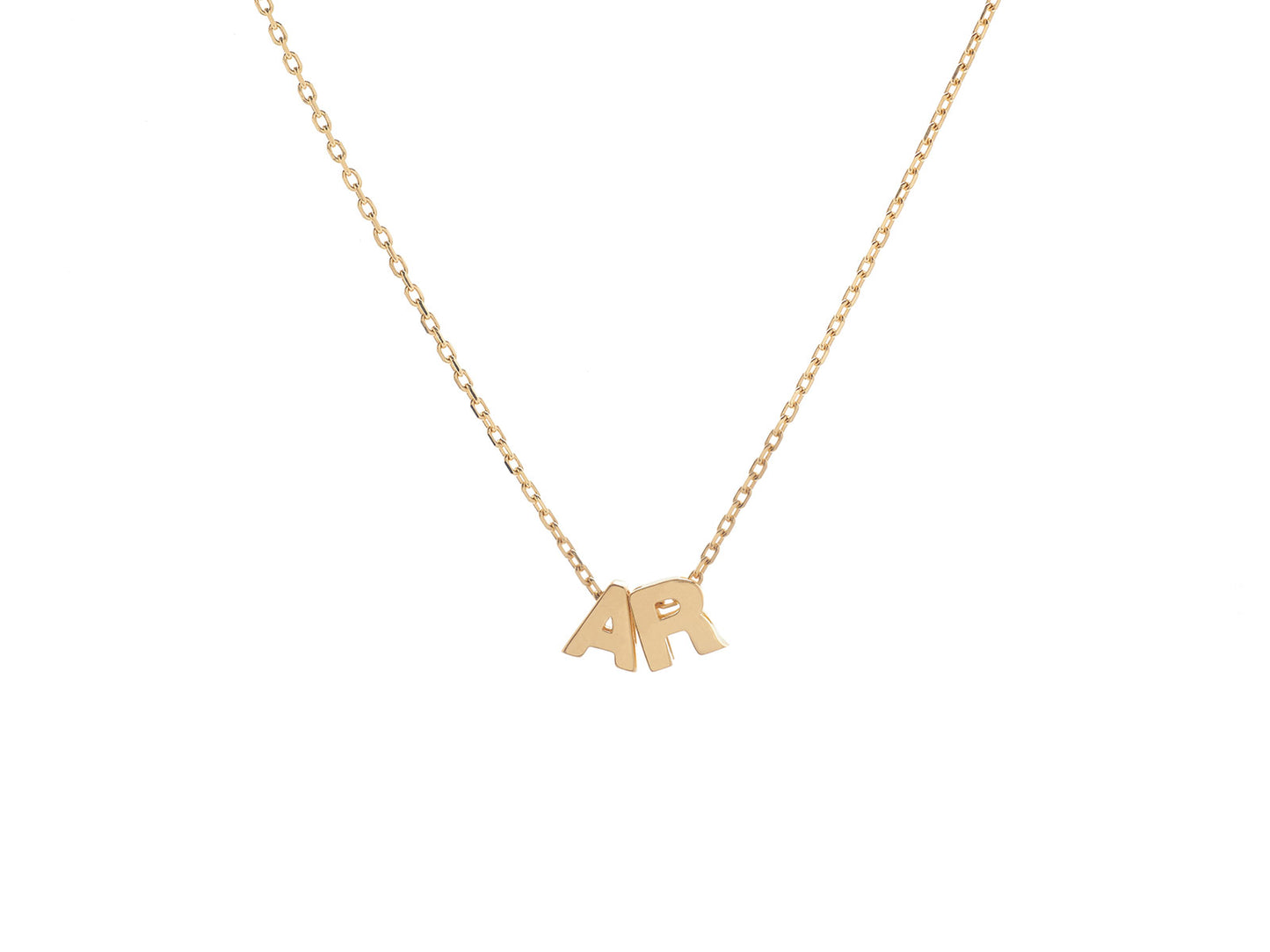 Collar Iniciales Oro 18k