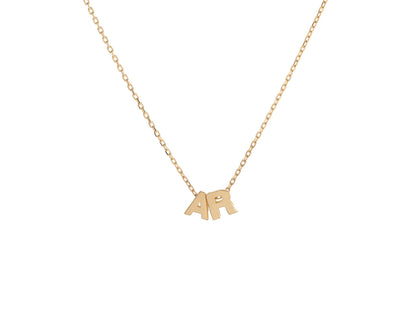 Collar Iniciales Oro 18k