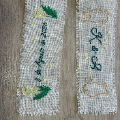 Embroidered Bridal Bouquet Ribbon