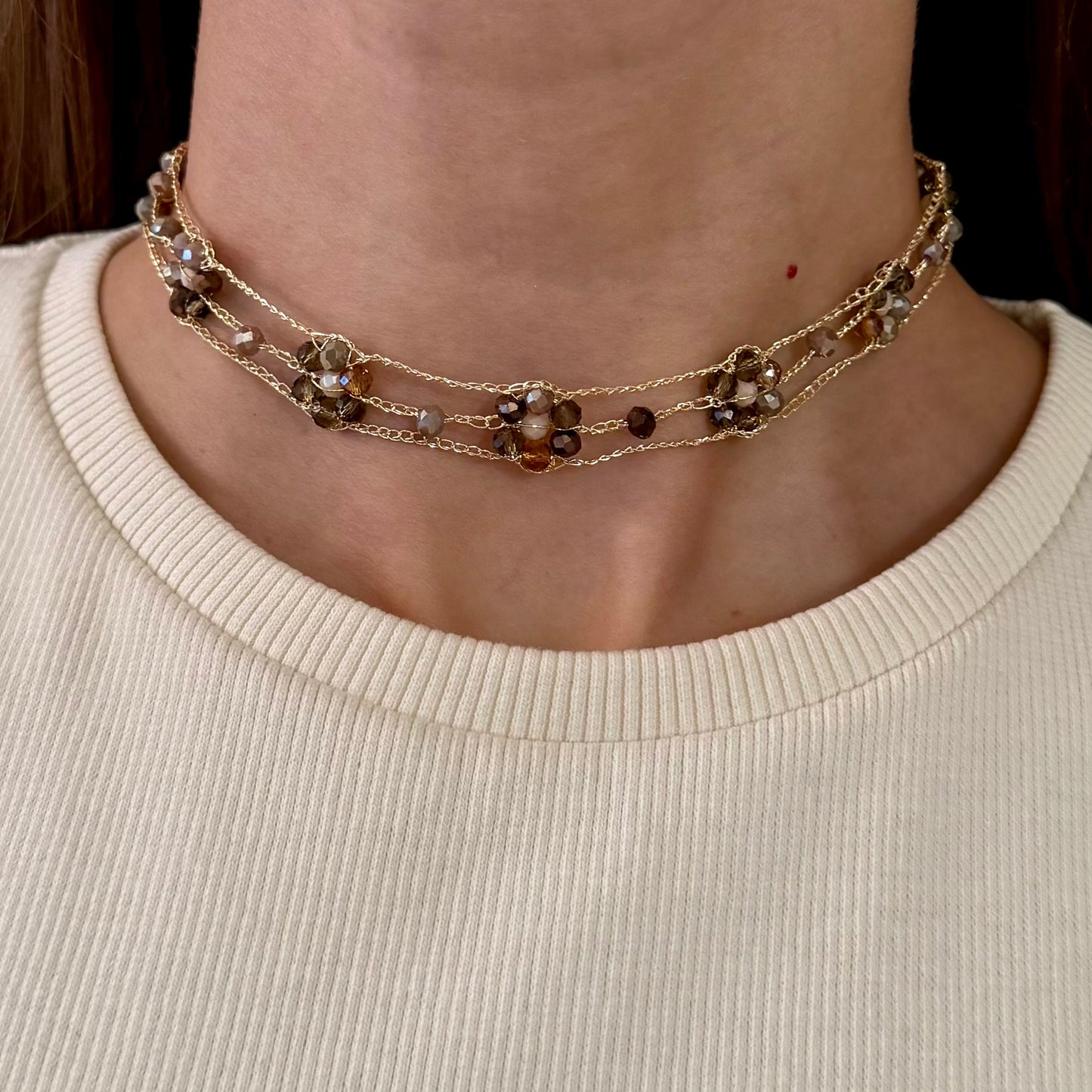 Choker Dalia Marrón