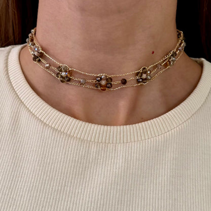 Choker Dalia Marrón
