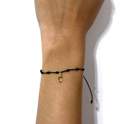 1 Initial Gold Bracelet